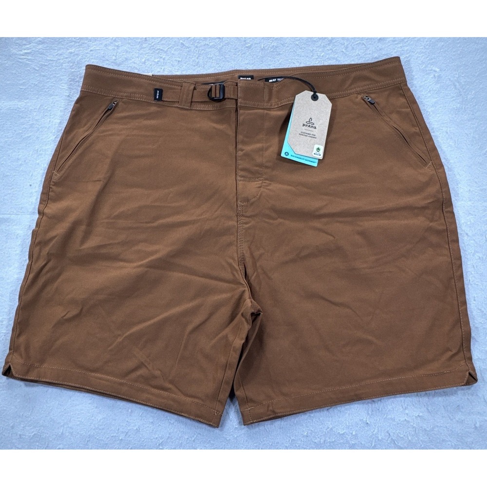 PRANA Stretch Zion Hybrid Short II Mens 40‎ Sepia Brown Hiking Outdoor NWT